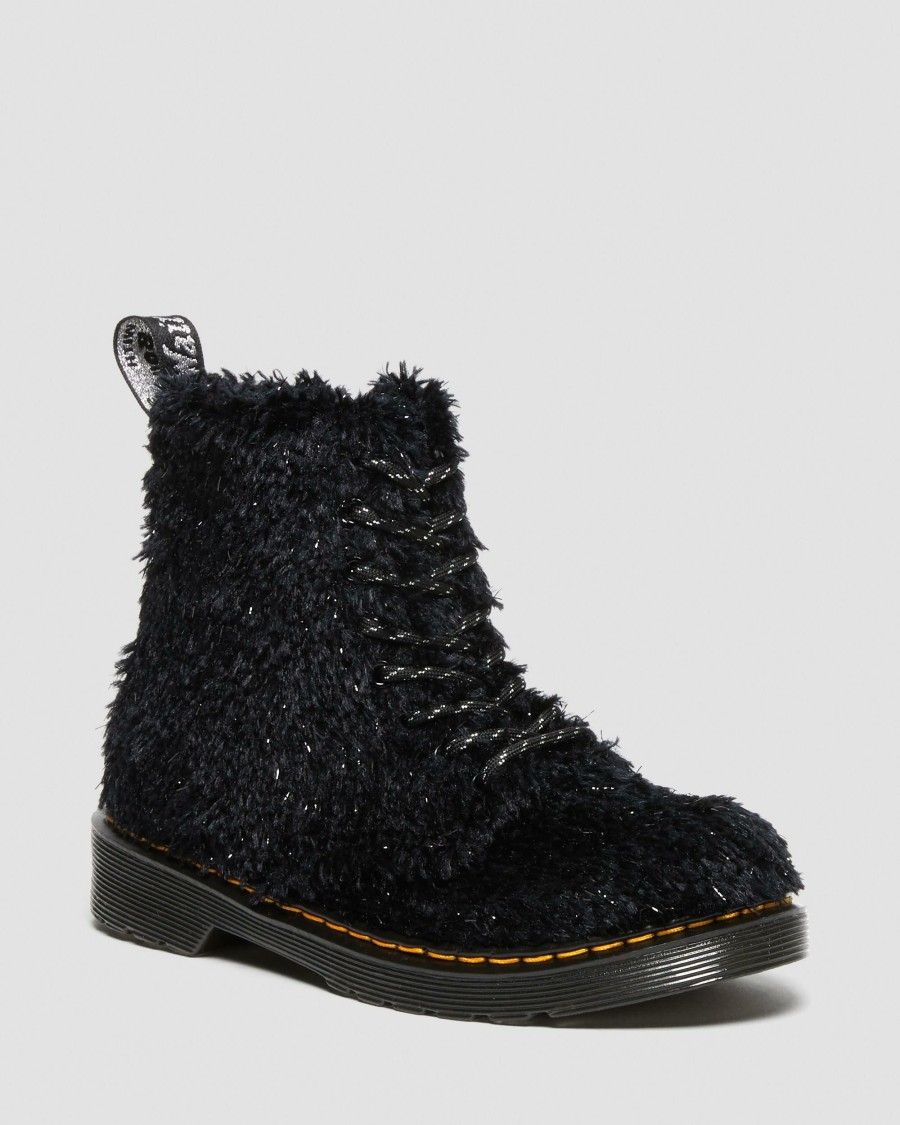 Kids * | Junior 1460 Pascal Tinsel Fur Lace Up Boots Discount