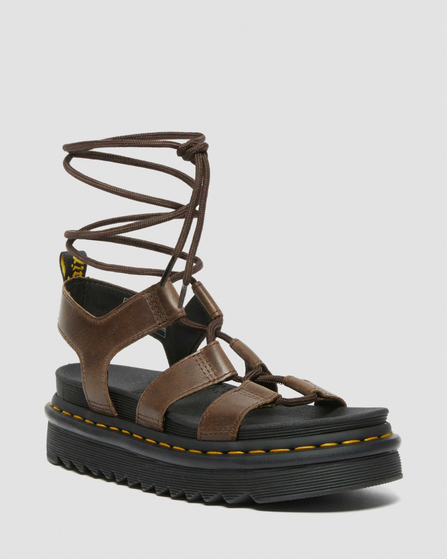 Women * | Nartilla Illusion Leather Gladiator Sandals Limited Edition