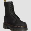 Men * | Audrick 10-Eye Poly & Leather Platform Boots Flash Sale