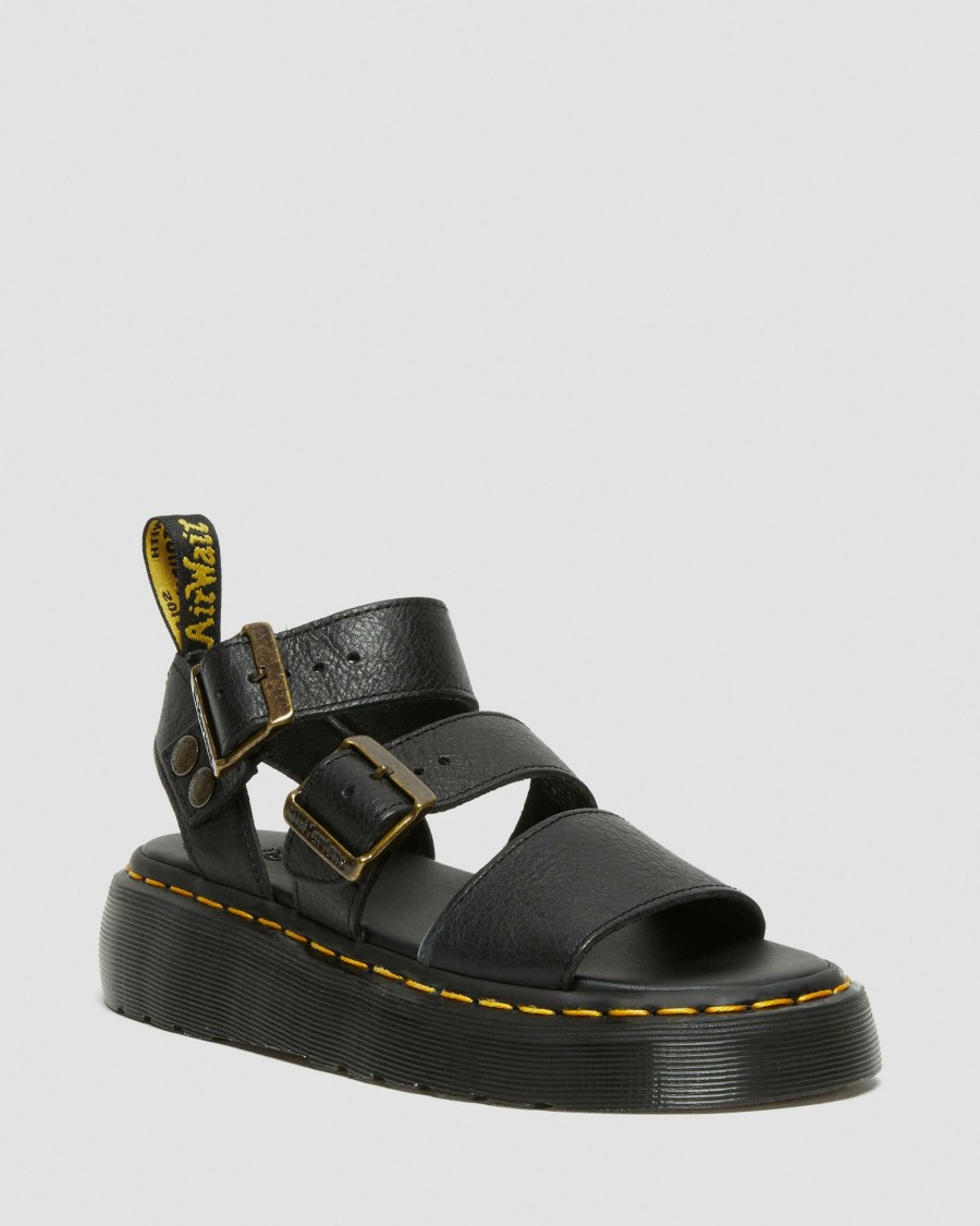 Women * | Gryphon Pisa Leather Platform Sandals Limited Edition