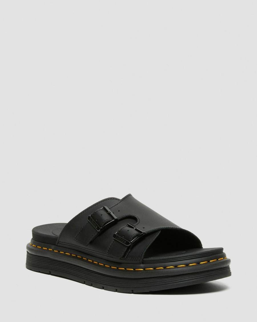 Men * | Dax Men'S Leather Slide Sandals Promotions