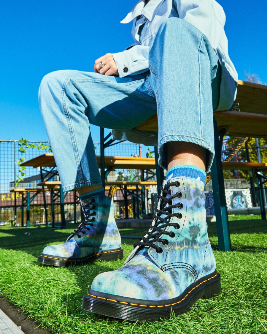 Originals * | 1460 Pascal Tie Dye Leather Lace Up Boots Online Store