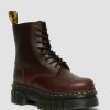 Men * | Audrick Brando Leather Platform Lace Up Boots Quality Guarantee