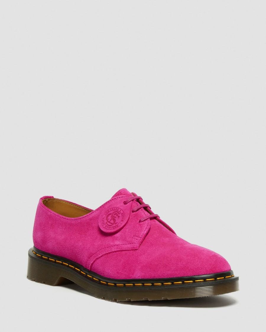 Men * | 1461 Made In England Buck Suede Oxford Shoes Reliable Quality