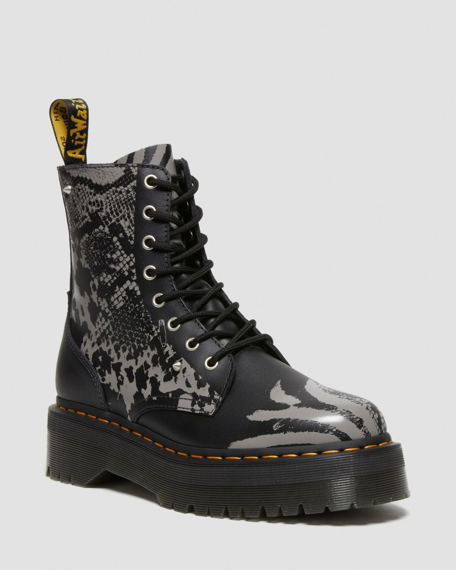 Men * | Jadon Boot Animal Clash Leather Platforms Cheap Online