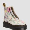 Women * | Sinclair Floral Mash Up Leather Platform Boots Top Selling