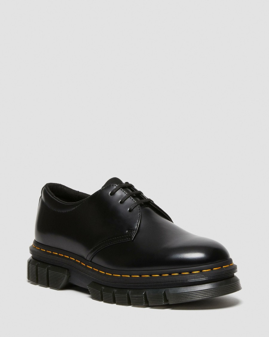 Men * | Rikard Polished Smooth Leather Platform Shoes Limited Edition