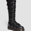 Women * | Daria 1B60 Bex Lace Up Leather Knee High Boots Top Selling