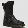 Women * | Kristy Mid Calf Faux Fur Leather Boots Special Style