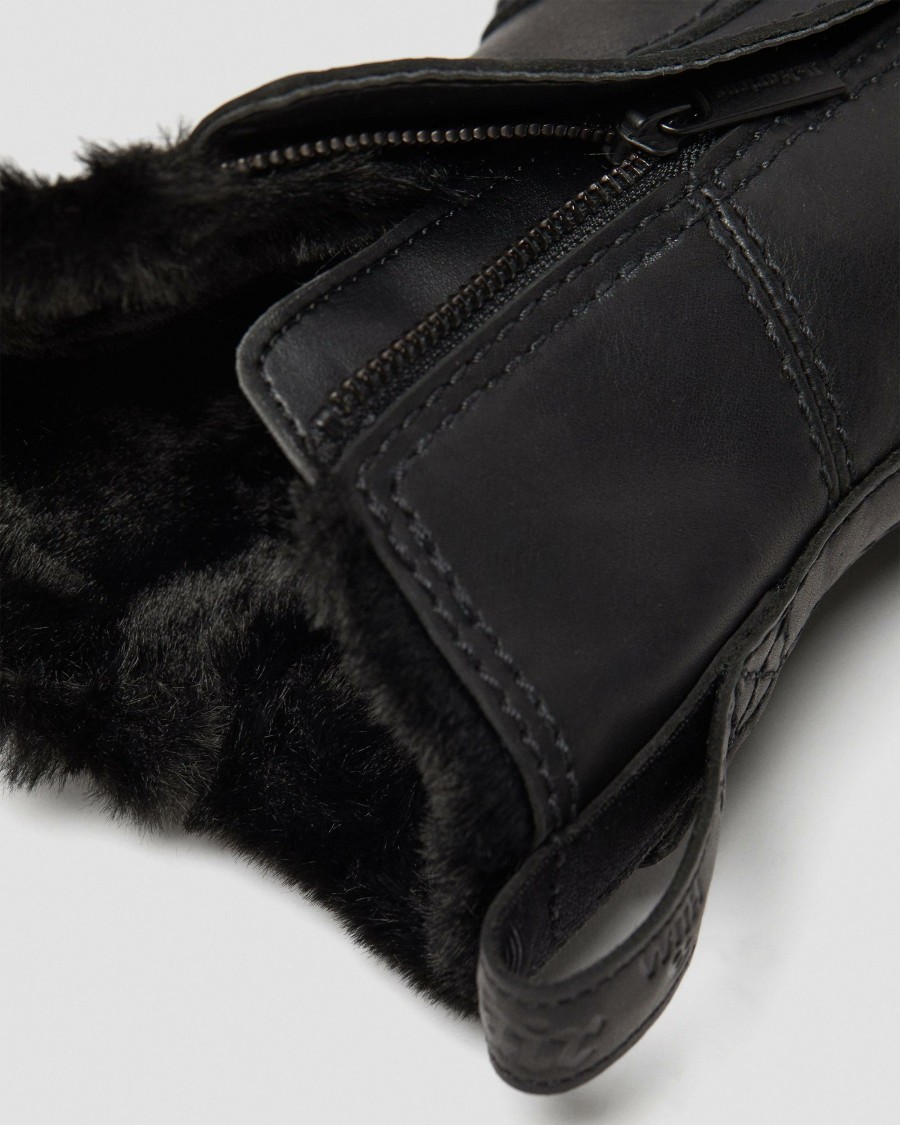 Women * | Kristy Mid Calf Faux Fur Leather Boots Special Style