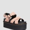 Women * | Voss Ii Athena Leather Strap Platform Sandals Top Selling