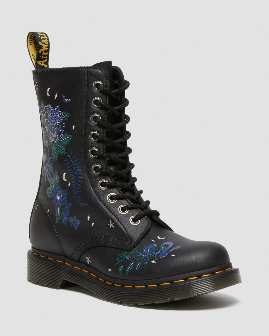 Originals * | 1490 Mystic Floral Leather Mid-Calf Boots Bestsellers