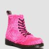 Kids * | Junior 1460 Pascal Tinsel Fur Lace Up Boots Quality Guarantee