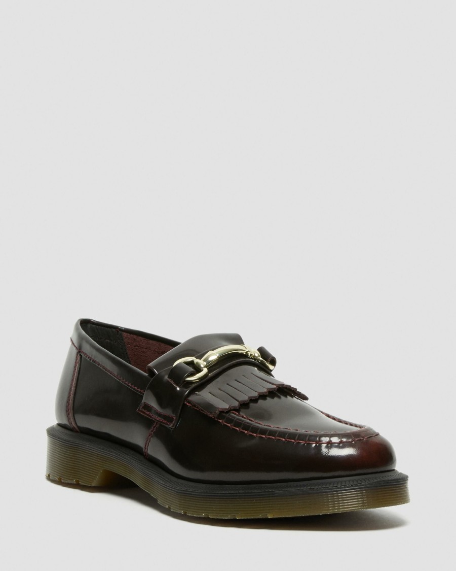 Men * | Adrian Snaffle Smooth Leather Kiltie Loafers Reliable Quality