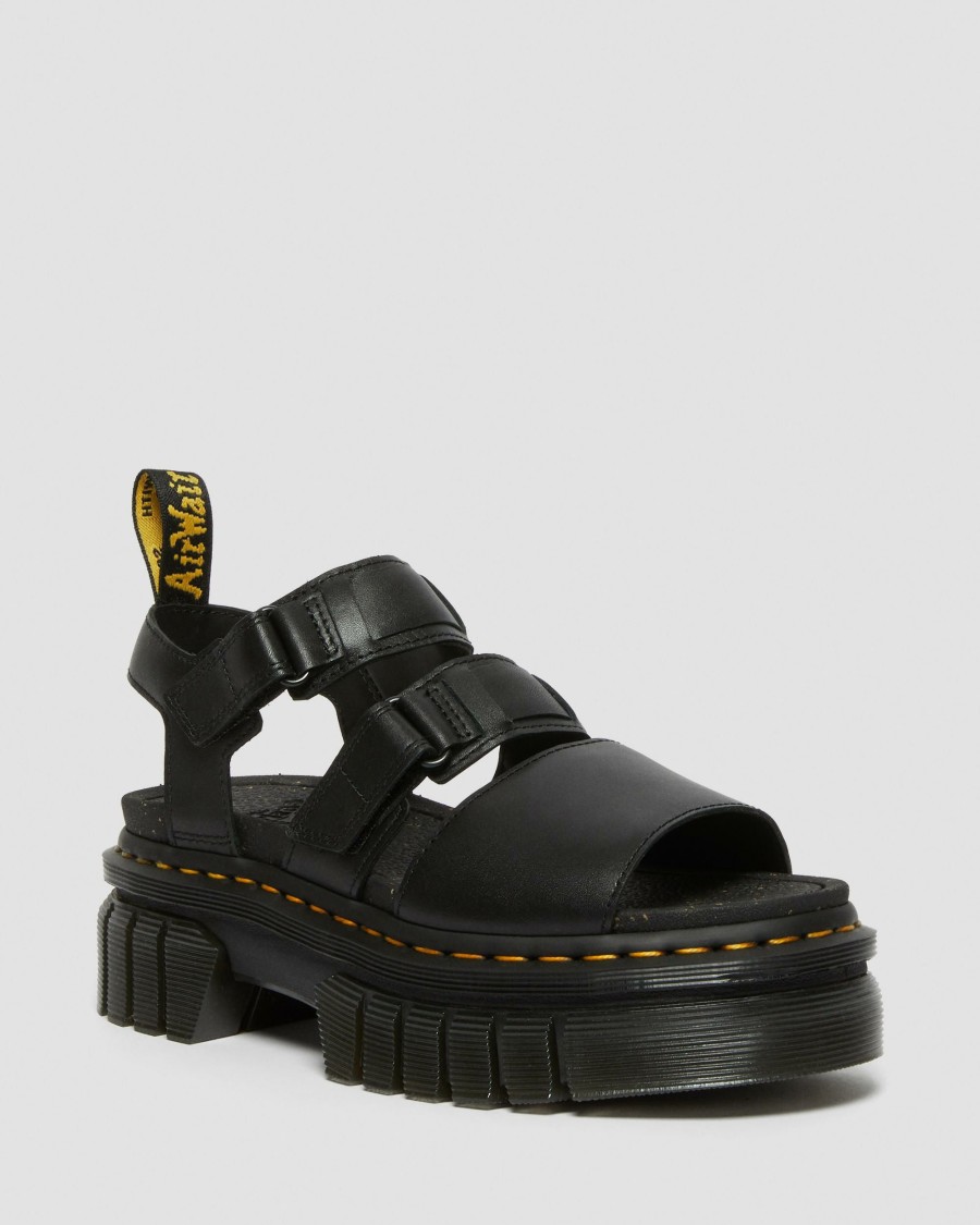 Women * | Ricki Nappa Lux Leather 3-Strap Platform Sandals Limited Edition