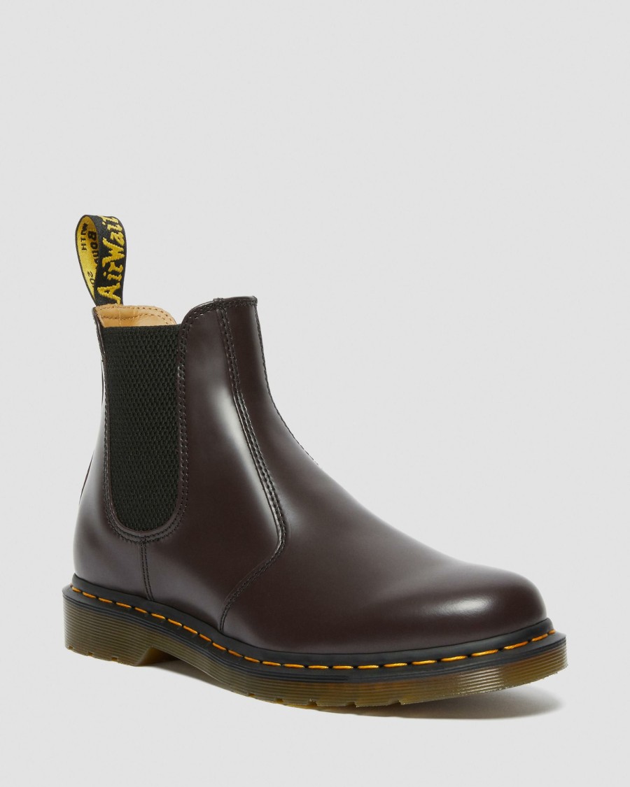 Men * | 2976 Yellow Stitch Smooth Leather Chelsea Boots Promotions