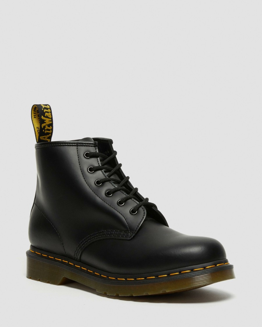 Men * | 101 Yellow Stitch Smooth Leather Ankle Boots Best Quality