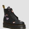 Women * | Sinclair Heart Leather Platform Boots Flash Sale