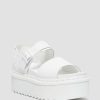 Women * | Voss Mono Leather Platform Strap Sandals Hot Selling