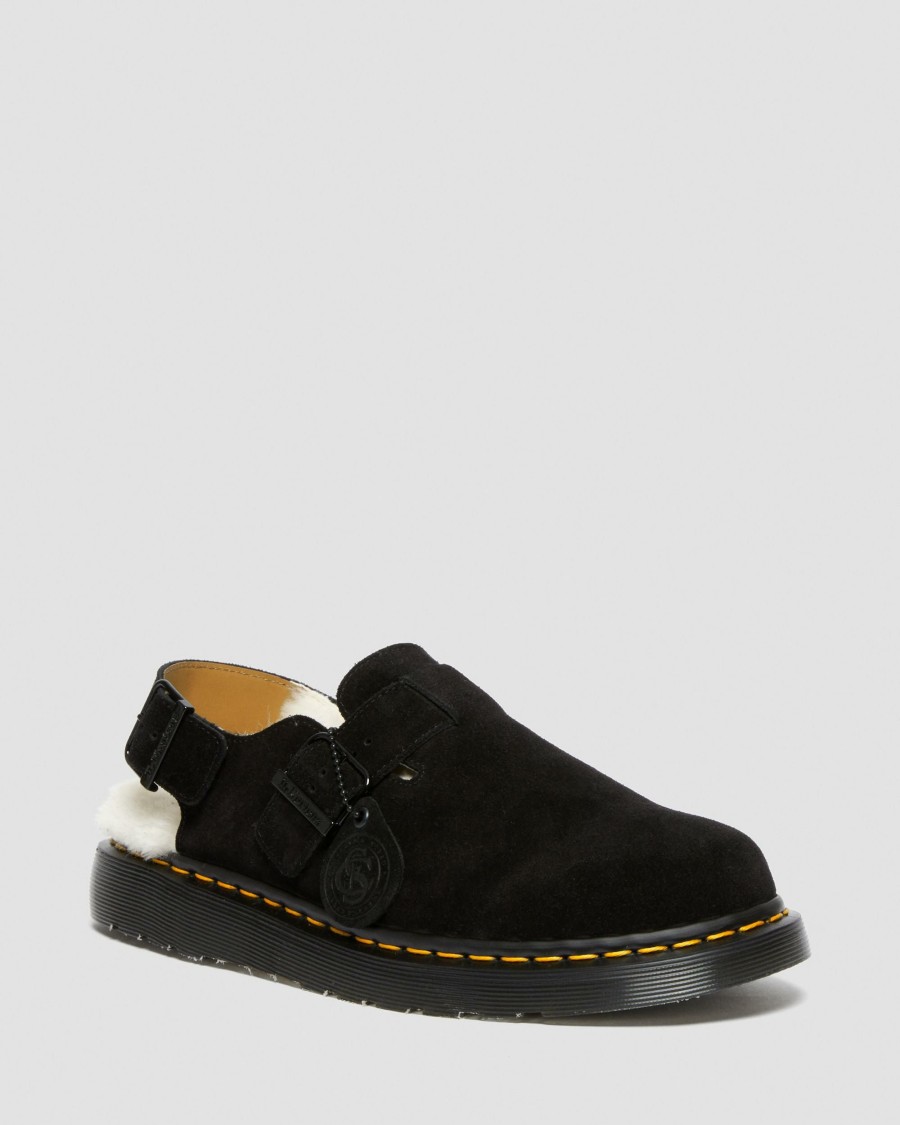 Men * | Jorge Made In England Shearling Slingback Mules Cheap Online