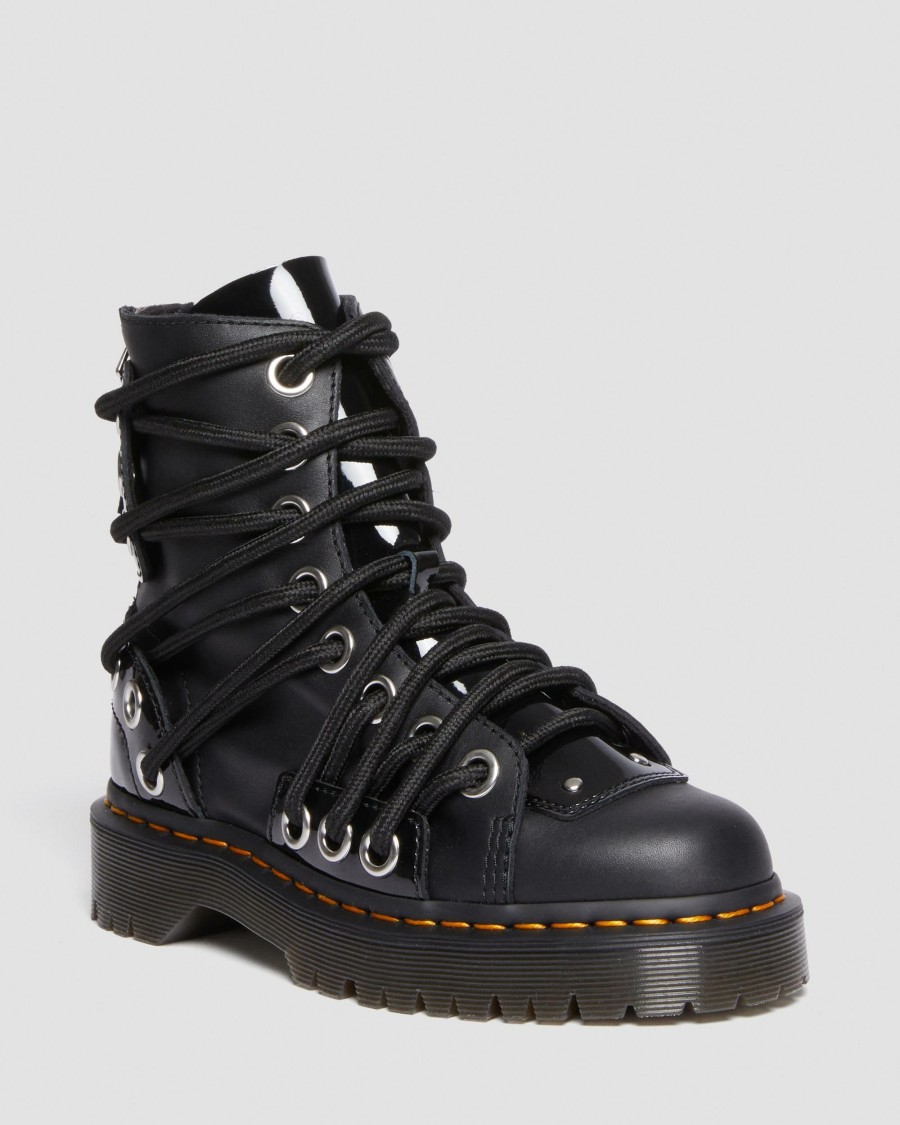 Women * | Daria Bex Lace Up Leather Boots Reliable Quality