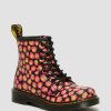 Kids * | Junior 1460 Leopard Hydro Leather Lace Up Boots Flash Sale