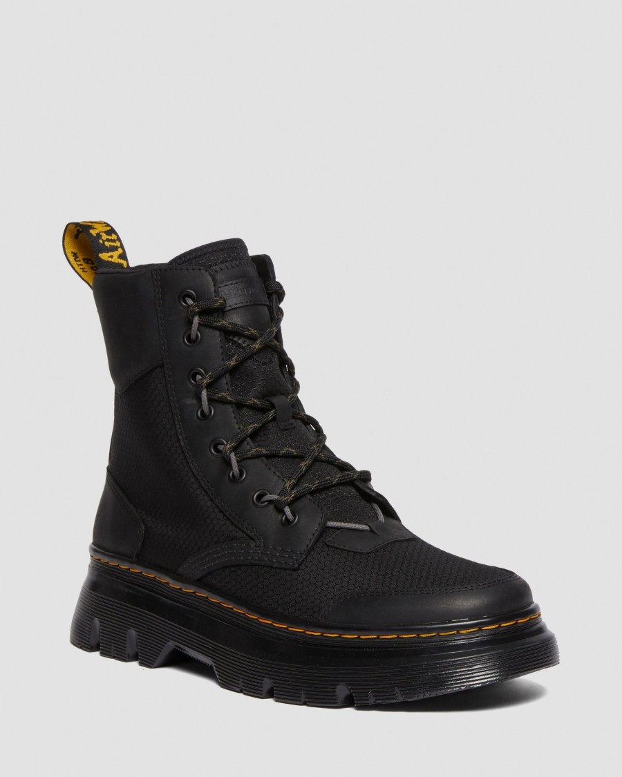 Men * | Tarik Leather & Nylon Utility Boots Cheaper