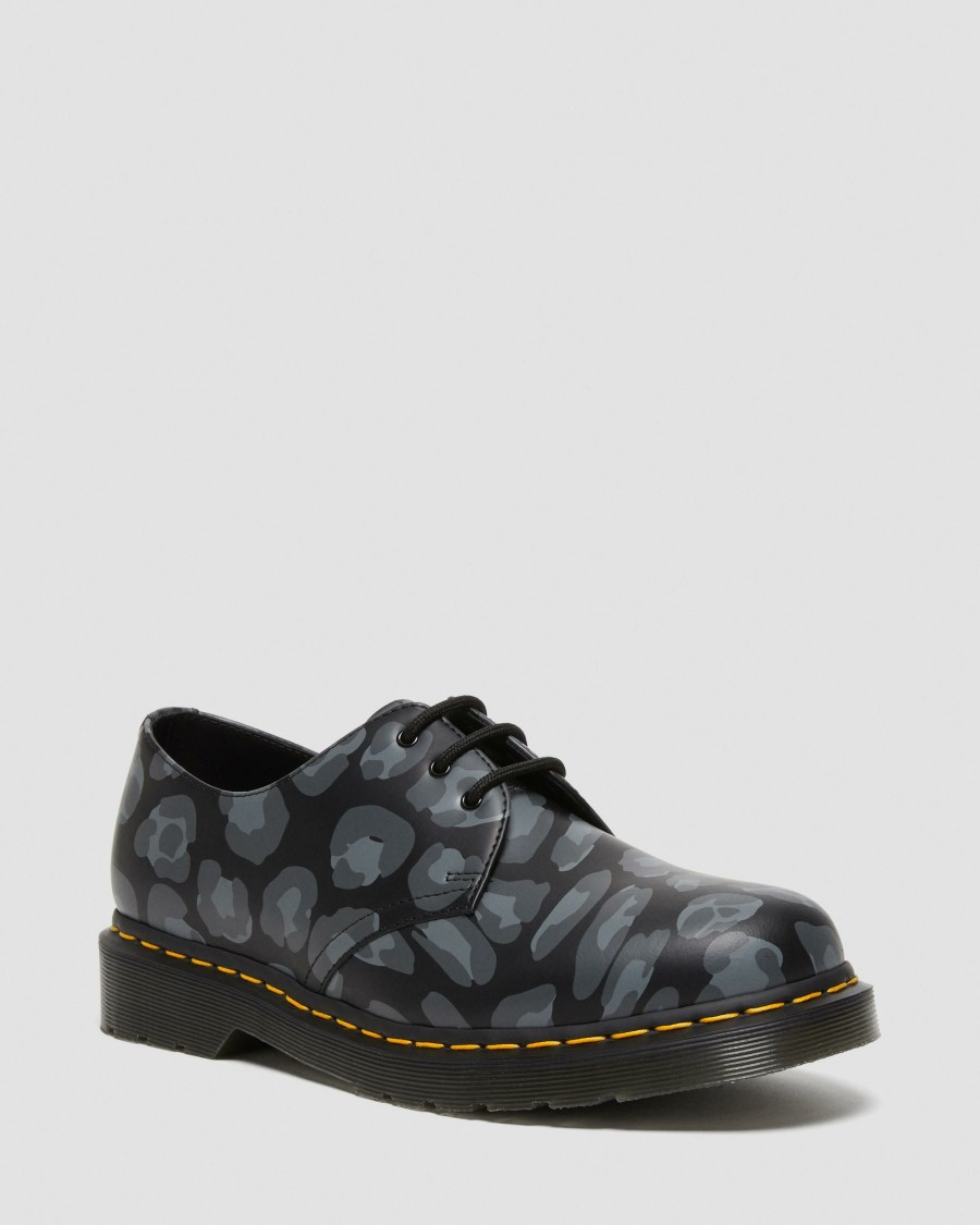 Men * | 1461 Distorted Leopard Print Oxford Shoes Hot Selling