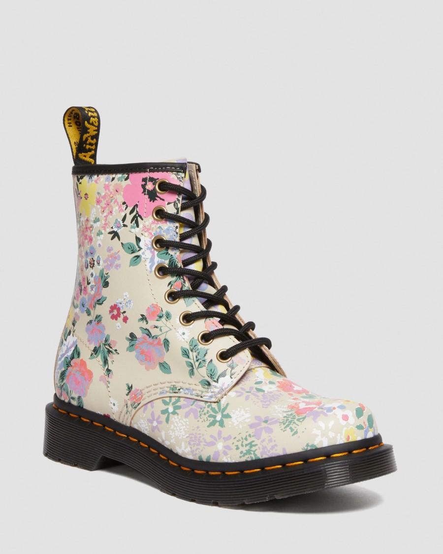 Originals * | 1460 Floral Mash Up Leather Lace Up Boots Promotions