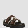 Men * | Myles Suede Fur-Lined Buckle Slide Sandals Flash Sale