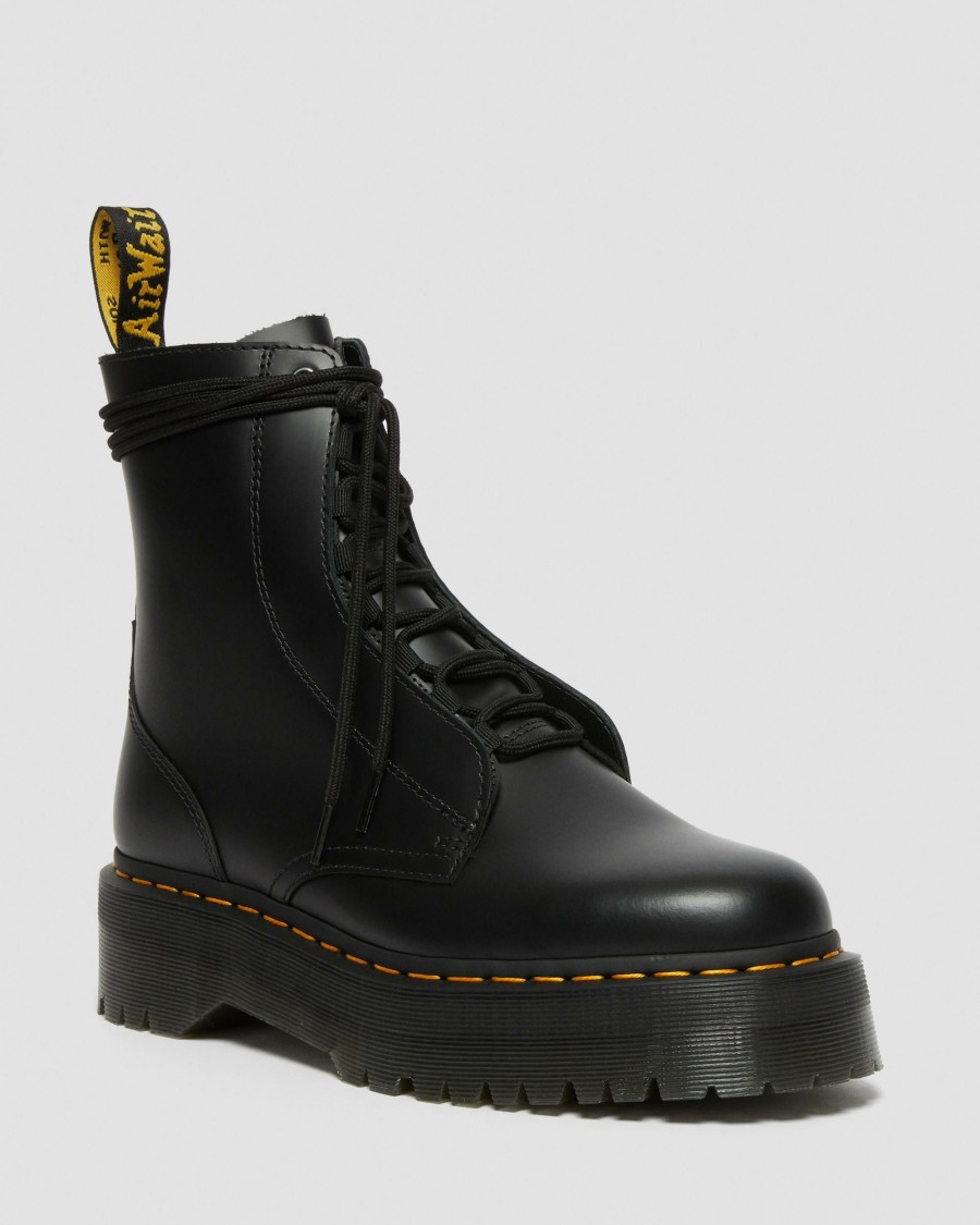 Men * | Jarrick Smooth Leather Platform Boots Hot Selling