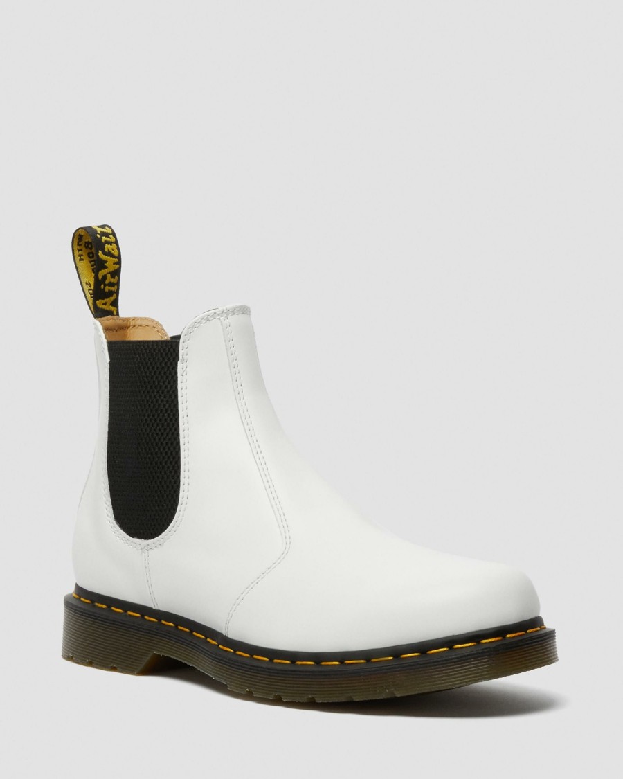 Women * | 2976 Yellow Stitch Smooth Leather Chelsea Boots Online Discount