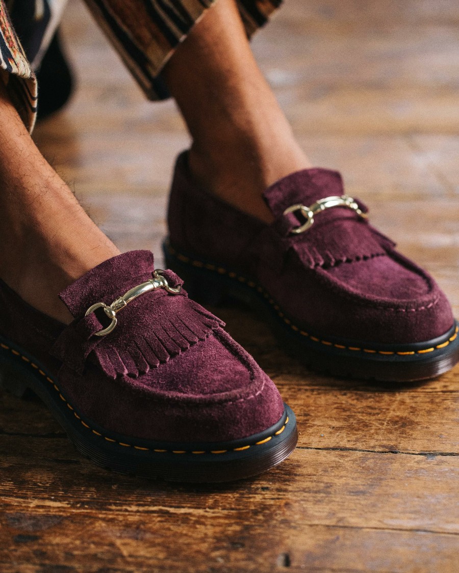 Men * | Adrian Snaffle Suede Loafers Promotions